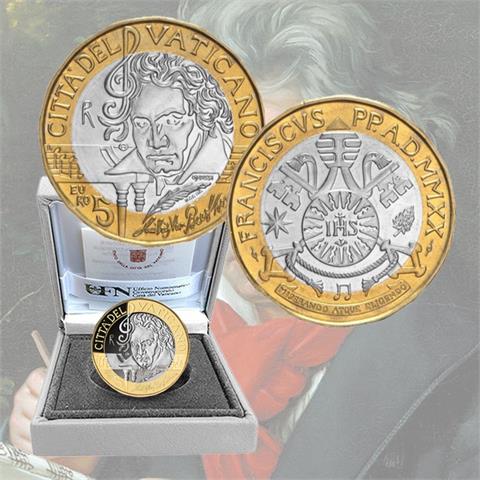  2020 – Vatican – 5€ Bimetallic PROOF “Ludwig van Beethoven” 
