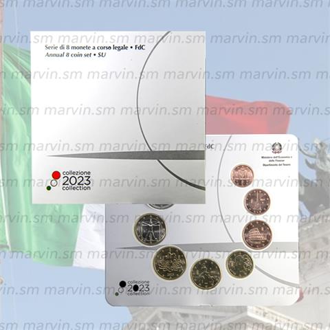   Serie Euro - Italia - 2023 - 8 monete - FDC 