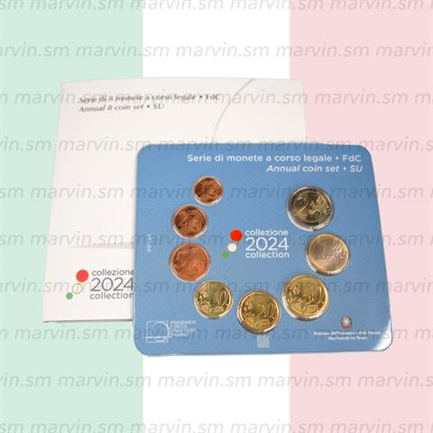  Serie Euro - Italia - 2024 - 8 monete - FDC 