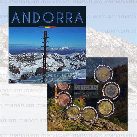  Serie Euro - Andorra - 2024 - 8 monete - FDC 