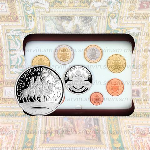  Serie euro con 20 Euro AG - Vaticano - 2023 - FS 