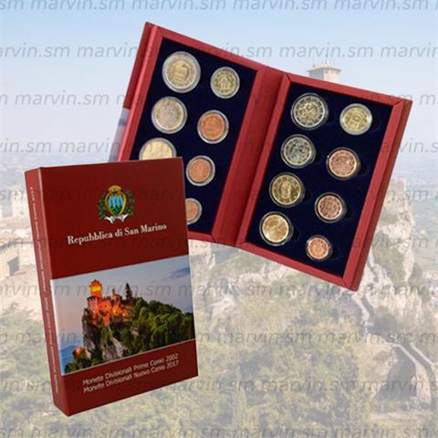  Serie Euro - San Marino - 2002-2017 - FDC 