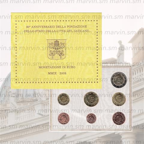  Euro Set  - Vatican - 2009 - 8 coins - BU 