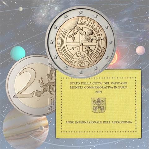  2 euro - Astronomia - Vaticano - 2009 - FDC 